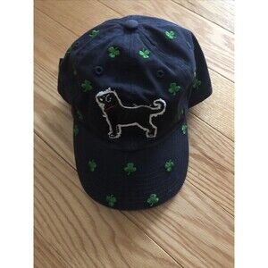 The Black Dog Shamrock Hat Adjustable Blue Green Rare